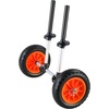 image:imageVEVOR Kayak Cart 280lbs Load Capacity with 10 Inch Solid Tires Heavy Duty Detachable Canoe Trolley Cart with Adjustable Width amp Top Foam Protection for Kayaks with Drain Holes of 254cm and Above