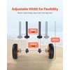 image:imageVEVOR Kayak Cart 280lbs Load Capacity with 10 Inch Solid Tires Heavy Duty Detachable Canoe Trolley Cart with Adjustable Width amp Top Foam Protection for Kayaks with Drain Holes of 254cm and Above