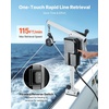 image:imageVEVOR Line Hauler Pot Puller 12V DC 1200W Line Hauler Winch Holds 198 lbs Lift Capacity Line Speed of 115 ftmin 360 Rotation amp CorrosionResistant Crab Pot Puller for Crab ShrimpLobster Traps