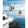 image:imageVEVOR Line Hauler Pot Puller 12V DC 1200W Line Hauler Winch Holds 198 lbs Lift Capacity Line Speed of 115 ftmin 360 Rotation amp CorrosionResistant Crab Pot Puller for Crab ShrimpLobster Traps