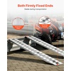 image:imageVEVOR Loading Ramps 2 Pcs 108 x 15 in Durable Aluminum and HeavyDuty Trailer Ramp Set with AntiSlip Plates 10000 Lbs Combined Capacity for Carts Farm Tractors ATVs Lawn Mowers Motorcycles
