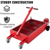 image:imageVEVOR Low Profile Electric Oil Drain Pan 20 Gal Capacity Rolling Oil Drain Pan with 110V HighFlow Pump 72 ft Hose amp T Folding Handle Leakproof amp Corrosionresistant Fit for Trucks ATVs WhiteRed