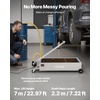 image:imageVEVOR Low Profile Electric Oil Drain Pan 20 Gal Capacity Rolling Oil Drain Pan with 110V HighFlow Pump 72 ft Hose amp T Folding Handle Leakproof amp Corrosionresistant Fit for Trucks ATVs Whitewhite