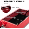 image:imageVEVOR Low Profile Electric Oil Drain Pan 20 Gal Capacity Rolling Oil Drain Pan with 110V HighFlow Pump 72 ft Hose amp T Folding Handle Leakproof amp Corrosionresistant Fit for Trucks ATVs WhiteRed