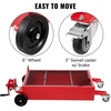 image:imageVEVOR Low Profile Electric Oil Drain Pan 20 Gal Capacity Rolling Oil Drain Pan with 110V HighFlow Pump 72 ft Hose amp T Folding Handle Leakproof amp Corrosionresistant Fit for Trucks ATVs WhiteRed