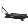 image:imageVEVOR Low Profile Oil Drain Pan 15 Gallon Capacity Rolling Oil Drain Pan with Electric Pump amp 72 ft Hose LeakProof amp CorrosionResistant Fit for Cars SUVs Trucks Motorcycles ATVs Metal4921 x 2480 x 2598 in