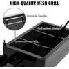 image:imageVEVOR Low Profile Oil Drain Pan 17 Gal Capacity Rolling Oil Drain Pan with 110V HighFlow Electric Pump 72 ft Hose amp T Folding Handle Leakproof amp Corrosionresistant Fit for Trucks ATVs BlackHerringbone