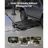 image:imageVEVOR Low Profile Oil Drain Pan 17 Gal Capacity Rolling Oil Drain Pan with 110V HighFlow Electric Pump 72 ft Hose amp T Folding Handle Leakproof amp Corrosionresistant Fit for Trucks ATVs BlackArgyle