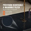 image:imageVEVOR Low Profile Oil Drain Pan 17 Gal Capacity Rolling Oil Drain Pan with 110V HighFlow Electric Pump 72 ft Hose amp T Folding Handle Leakproof amp Corrosionresistant Fit for Trucks ATVs BlackHoundstooth