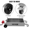 image:imageVEVOR Low Profile Oil Drain Pan 17 Gal Capacity Rolling Oil Drain Pan with 110V HighFlow Electric Pump 72 ft Hose amp T Folding Handle Leakproof amp Corrosionresistant Fit for Trucks ATVs BlackCamouflage