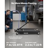 image:imageVEVOR Low Profile Oil Drain Pan 17 Gal Capacity Rolling Oil Drain Pan with 110V HighFlow Electric Pump 72 ft Hose amp T Folding Handle Leakproof amp Corrosionresistant Fit for Trucks ATVs BlackCheckered
