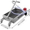 image:imageVEVOR Low Profile Oil Drain Pan 17 Gal Capacity Rolling Oil Drain Pan with 110V HighFlow Electric Pump 72 ft Hose amp T Folding Handle Leakproof amp Corrosionresistant Fit for Trucks ATVs BlackCamouflage