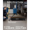 image:imageVEVOR Low Profile Oil Drain Pan 17 Gal Capacity Rolling Oil Drain Pan with 110V HighFlow Electric Pump 72 ft Hose amp T Folding Handle Leakproof amp Corrosionresistant Fit for Trucks ATVs BlackGeometric