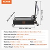 image:imageVEVOR Low Profile Oil Drain Pan 17 Gal Capacity Rolling Oil Drain Pan with 110V HighFlow Electric Pump 72 ft Hose amp T Folding Handle Leakproof amp Corrosionresistant Fit for Trucks ATVs BlackHoundstooth