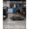 image:imageVEVOR Low Profile Oil Drain Pan 17 Gal Capacity Rolling Oil Drain Pan with 110V HighFlow Electric Pump 72 ft Hose amp T Folding Handle Leakproof amp Corrosionresistant Fit for Trucks ATVs BlackArgyle