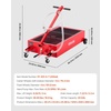 image:imageVEVOR Low Profile Oil Drain Pan 20 Gallon Capacity Rolling Oil Drain Pan with Manual Pump 72 ft Hose amp T Folding Handle LeakProof amp CorrosionResistant Fit for Cars SUVs Trucks ATVs Red4921 x 2362 x 2598 in