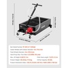 image:imageVEVOR Low Profile Oil Drain Pan 20 Gallon Capacity Rolling Oil Drain Pan with Manual Pump 72 ft Hose amp T Folding Handle LeakProof amp CorrosionResistant Fit for Cars SUVs Trucks ATVs Red25 Gallon