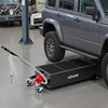 image:imageVEVOR Low Profile Oil Drain Pan 20 Gallon Capacity Rolling Oil Drain Pan with Manual Pump 72 ft Hose amp T Folding Handle LeakProof amp CorrosionResistant Fit for Cars SUVs Trucks ATVs Red25 Gallon
