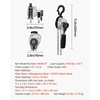 image:imageVEVOR Manual Lever Chain Hoist 12T 1100LBS Capacity Heavy Duty Come Along 10FT Lift G80 Alloy Steel Chain with Dual Pawl Mechanical Brake360Rotating Hooks for Warehouse Construction Garage1100lbs 10FT