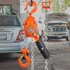 image:imageVEVOR Manual Lever Chain Hoist 14T 550LBS Capacity Heavy Duty Come Along 10FT Lift G80 Alloy Steel Chain with Dual Pawl Mechanical Brake360Rotating Hooks for Warehouse Construction Garage550 lbs 5 FT G80