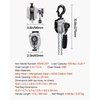 image:imageVEVOR Manual Lever Chain Hoist 14T 550LBS Capacity Heavy Duty Come Along 10FT Lift G80 Alloy Steel Chain with Dual Pawl Mechanical Brake360Rotating Hooks for Warehouse Construction Garage550LBS 5FT