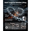 image:imageVEVOR Manual Lever Chain Hoist 34T 1650LBS Capacity Heavy Duty Come Along 20FT Lift G80 Alloy Steel Chain with Dual Pawl Mechanical Brake360Rotating Hooks for Warehouse Construction GarageBlack  Silver  Orange