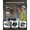 image:imageVEVOR Manual Lever Chain Hoist 34T 1650LBS Capacity Heavy Duty Come Along 20FT Lift G80 Alloy Steel Chain with Dual Pawl Mechanical Brake360Rotating Hooks for Warehouse Construction GarageBlack  Silver  Orange