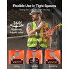 image:imageVEVOR Manual Lever Chain Hoist 34T 1650LBS Capacity Heavy Duty Come Along 20FT Lift G80 Alloy Steel Chain with Dual Pawl Mechanical Brake360Rotating Hooks for Warehouse Construction GarageOrange