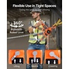 image:imageVEVOR Manual Lever Chain Hoist 34T 1650LBS Capacity Heavy Duty Come Along 20FT Lift G80 Alloy Steel Chain with Dual Pawl Mechanical Brake360Rotating Hooks for Warehouse Construction GarageBlack  Silver  Orange