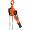 image:imageVEVOR Manual Lever Chain Hoist 34T 1650LBS Capacity Heavy Duty Come Along 20FT Lift G80 Alloy Steel Chain with Dual Pawl Mechanical Brake360Rotating Hooks for Warehouse Construction GarageBlack  Silver  Orange