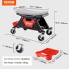 image:imageVEVOR Mechanic Stool 300 LBS Capacity Garage Stool Gift for Men Heavy Duty Rolling Mechanics Seat with Three Slide Out Tool Trays and Drawer Tools for Automotive Auto Repair