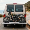 image:imageVEVOR Motorcycle Carrier 2Bike 600 LBS Aluminum Motorcycle Carrier Hitch Mount Loading Ramp Scooter Dirt Bike Trailer Hauler Ratchet Straps and Stabilizer for Car Truck with 2 Hitch Receiver47in Ramp