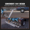 image:imageVEVOR Motorcycle Carrier 2Bike 600 LBS Aluminum Motorcycle Carrier Hitch Mount Loading Ramp Scooter Dirt Bike Trailer Hauler Ratchet Straps and Stabilizer for Car Truck with 2 Hitch Receiver47in Ramp
