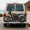 image:imageVEVOR Motorcycle Carrier 2Bike 600 LBS Aluminum Motorcycle Carrier Hitch Mount Loading Ramp Scooter Dirt Bike Trailer Hauler Ratchet Straps and Stabilizer for Car Truck with 2 Hitch Receiver73in Ramp
