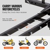 image:imageVEVOR Motorcycle Carrier 500 lbs Capacity Heavy Duty Steel Hitch Mount Rack with 47in Ramp Ratchet Straps amp Stabilizer Scooter Dirt Bike Trailer Hauler for Car Truck with 2Inch Hitch ReceiverNormal Version