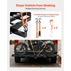image:imageVEVOR Motorcycle Carrier 500 lbs Capacity Heavy Duty Steel Hitch Mount Rack with 47in Ramp Ratchet Straps amp Stabilizer Scooter Dirt Bike Trailer Hauler for Car Truck with 2Inch Hitch ReceiverUpgrade Version