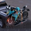 image:imageVEVOR Motorcycle Carrier 500 lbs Capacity Heavy Duty Steel Hitch Mount Rack with 47in Ramp Ratchet Straps amp Stabilizer Scooter Dirt Bike Trailer Hauler for Car Truck with 2Inch Hitch ReceiverNormal Version