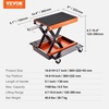 image:imageVEVOR Motorcycle Lift 1200lbs Capacity Motorcycle Stand Deepened AntiSlip Rubber Motorcycle Scissor Jack Heavy Duty Steel Bike Repair Center Stand with Ratchet and Crank for ATVs Dirt Bikes1100 lbsScissorwith Dolly  Hand Crank