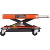 image:imageVEVOR Motorcycle Lift 1200lbs Capacity Motorcycle Stand Deepened AntiSlip Rubber Motorcycle Scissor Jack Heavy Duty Steel Bike Repair Center Stand with Ratchet and Crank for ATVs Dirt Bikes1100 lbsScissorwith Dolly  Hand Crank