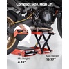 image:imageVEVOR Motorcycle Lift 1200lbs Capacity Motorcycle Stand Deepened AntiSlip Rubber Motorcycle Scissor Jack Heavy Duty Steel Bike Repair Center Stand with Ratchet and Crank for ATVs Dirt Bikes1500 lbsScissor