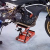 image:imageVEVOR Motorcycle Lift 1200lbs Capacity Motorcycle Stand Deepened AntiSlip Rubber Motorcycle Scissor Jack Heavy Duty Steel Bike Repair Center Stand with Ratchet and Crank for ATVs Dirt Bikes1500 lbsScissor