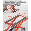 image:imageVEVOR Motorcycle Lift 1200lbs Capacity Motorcycle Stand Deepened AntiSlip Rubber Motorcycle Scissor Jack Heavy Duty Steel Bike Repair Center Stand with Ratchet and Crank for ATVs Dirt Bikes1100 lbsHydraulicwith 6 Wheels