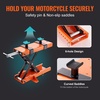 image:imageVEVOR Motorcycle Lift 1200lbs Capacity Motorcycle Stand Deepened AntiSlip Rubber Motorcycle Scissor Jack Heavy Duty Steel Bike Repair Center Stand with Ratchet and Crank for ATVs Dirt Bikes1100 lbsScissorwith Saddle  Safety Pin