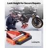 image:imageVEVOR Motorcycle Lift 1200lbs Capacity Motorcycle Stand Deepened AntiSlip Rubber Motorcycle Scissor Jack Heavy Duty Steel Bike Repair Center Stand with Ratchet and Crank for ATVs Dirt Bikes1500 lbsScissor