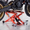 image:imageVEVOR Motorcycle Lift 1200lbs Capacity Motorcycle Stand Deepened AntiSlip Rubber Motorcycle Scissor Jack Heavy Duty Steel Bike Repair Center Stand with Ratchet and Crank for ATVs Dirt Bikes1100 lbsHydraulicwith 6 Wheels