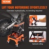 image:imageVEVOR Motorcycle Lift 1200lbs Capacity Motorcycle Stand Deepened AntiSlip Rubber Motorcycle Scissor Jack Heavy Duty Steel Bike Repair Center Stand with Ratchet and Crank for ATVs Dirt Bikes350 LBS Hydraulic Lift Table with FootOperated