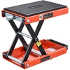 image:imageVEVOR Motorcycle Lift 1200lbs Capacity Motorcycle Stand Deepened AntiSlip Rubber Motorcycle Scissor Jack Heavy Duty Steel Bike Repair Center Stand with Ratchet and Crank for ATVs Dirt Bikes1500 lbsScissor