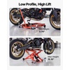 image:imageVEVOR Motorcycle Lift 1200lbs Capacity Motorcycle Stand Deepened AntiSlip Rubber Motorcycle Scissor Jack Heavy Duty Steel Bike Repair Center Stand with Ratchet and Crank for ATVs Dirt Bikes1100 lbsHydraulicwith 6 Wheels