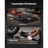 image:imageVEVOR Motorcycle Lift Table 1500lbs Weight Capacity Pneumatic Motorcycle Jack 8631 in Height Range Heavy Duty Bike Repair Stand with Removable Workbench Repair Platform for ATVs Dirt Bike