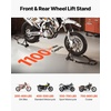 image:imageVEVOR Motorcycle Stand Lift 1100lbs Capacity Front Rear Combo Stand Lift Front Wheel DualFork Stands Rear UL Fork Swingarm Spool Stands for Most Yamaha Honda Kawasaki Suzuki Motorcycles Black
